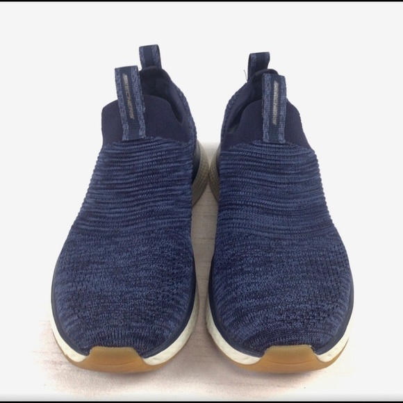 SKECHERS Blue Air-Cooled MEMORY FOAM Slip-On Shoes - Picture 5 of 9